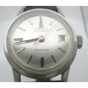 Womens Vintage Tissot VisoDate Seastar 17 Jewels Hand Wind Watch (E5) Swiss Made